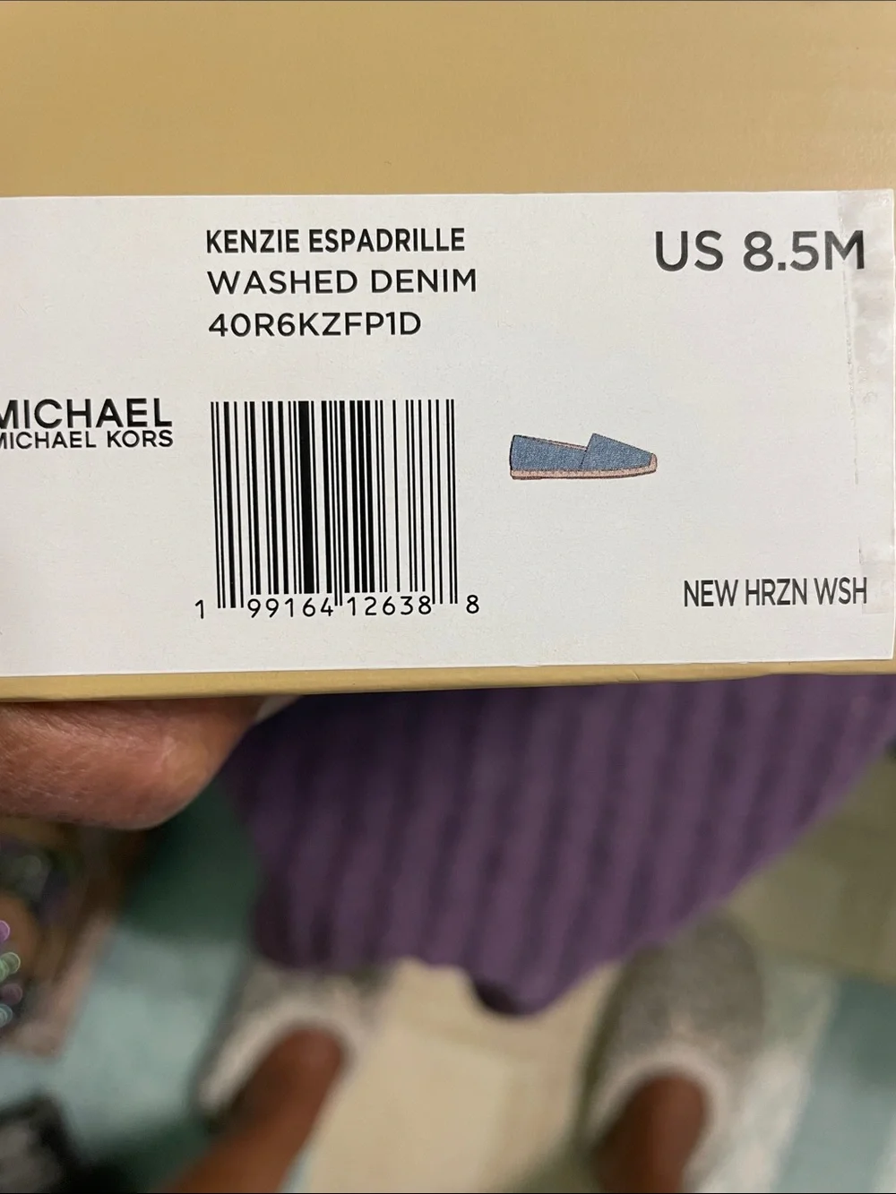 BRAND NEW!!!! Michael Kors Light Blue Denim Espadrille Flats